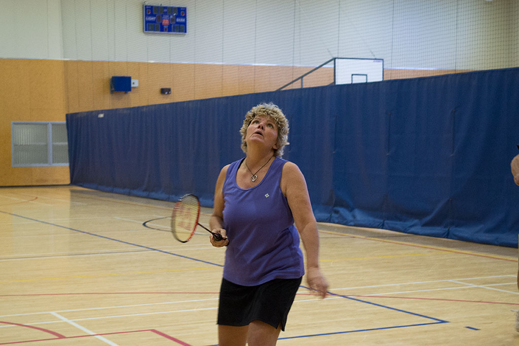 Image of Member of the YMCA's badminton club Tuesday, 2 May 2017