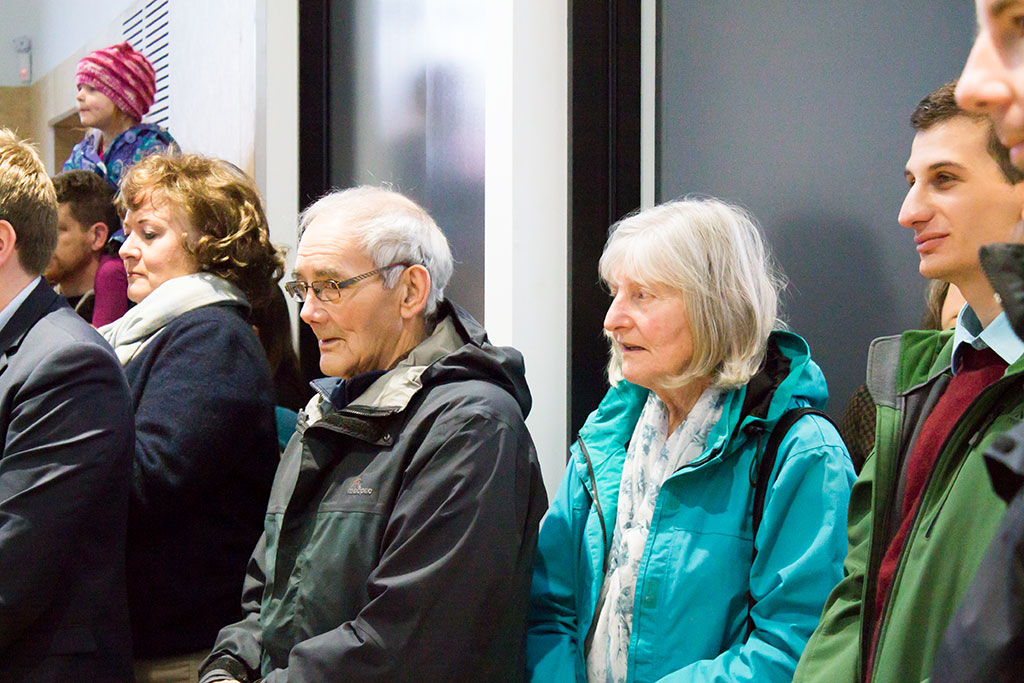 Image of Members of the public at the new Ōrauwhata : Bishopdale Library opening Saturday, 22 July 2017