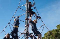 Thumbnail Image of Students play on the playground at South New Brighton School