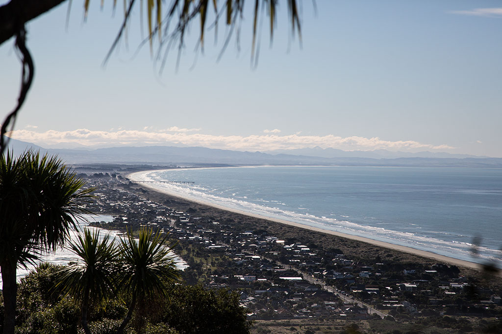 Image of View of New Brighton spit from Sumner. Wednesday, 27 July 2016