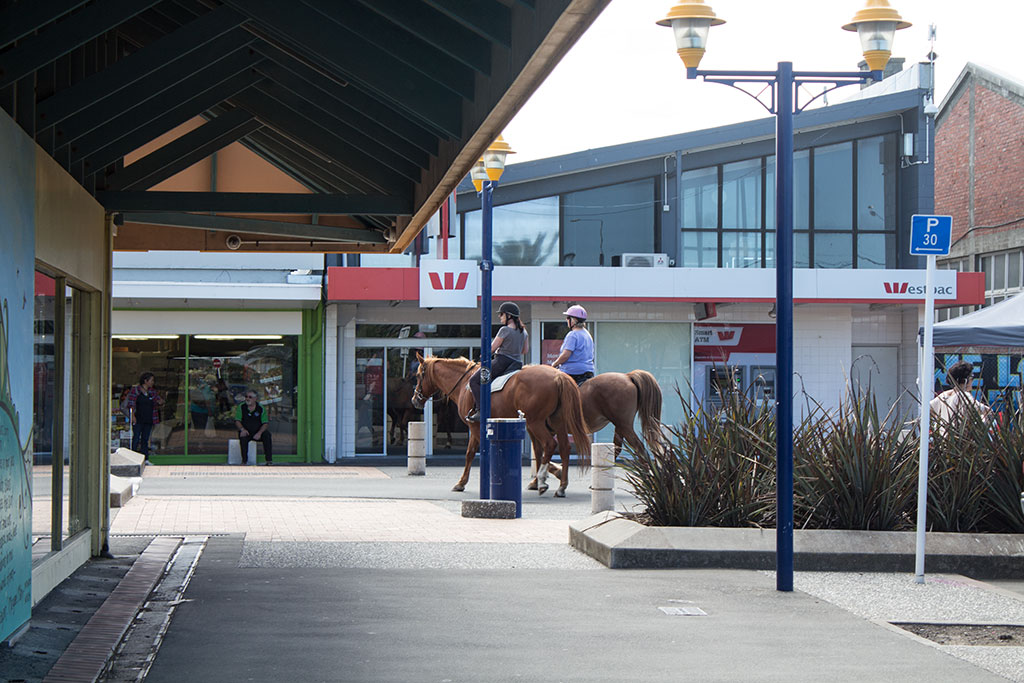 Image of Horses at the Saturday market, New Brighton Mall, New Brighton. Saturday, 19 March 2016