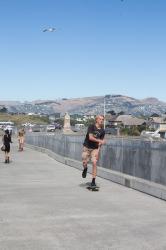 Thumbnail Image of Skateboarding on the ramp, New Brighton Pier