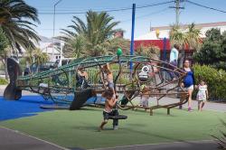 Thumbnail Image of Children play on the Fish playground