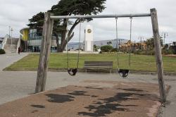 Thumbnail Image of Swings at the whale pool playground, looking south