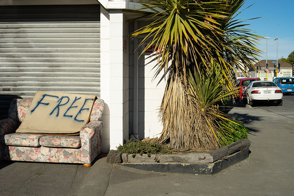 Image of Free couch on Barbadoes Street. Thursday, 19 July 2018