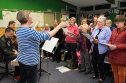 Thumbnail Image of Lesley leads the Halswell Community Choir practise
