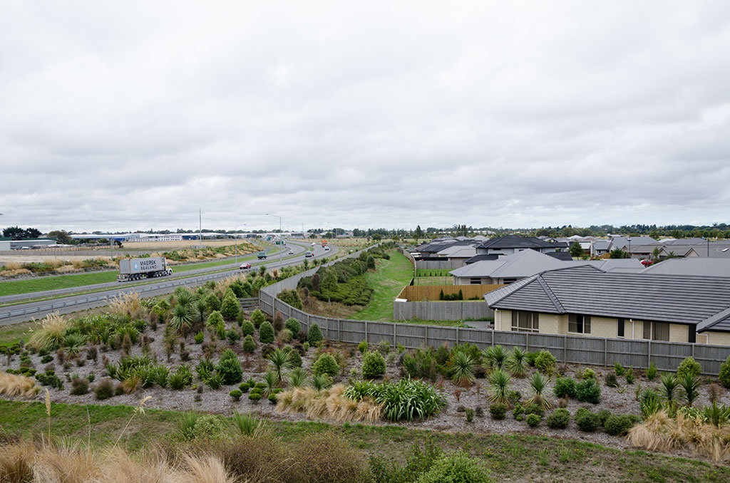Image of Southern motorway running next to Aidanfield subdivision. 23-03-2015 2:40 p.m.