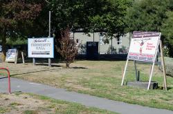 Thumbnail Image of Signs outside The Halswell Hall