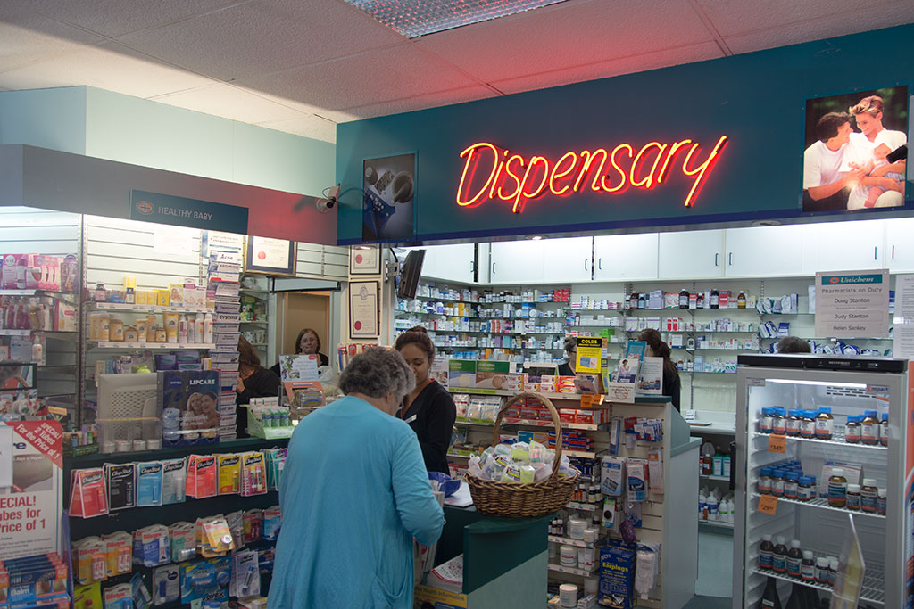 Image of Inside the local pharmacy before relocation. 20/03/2015 13:03