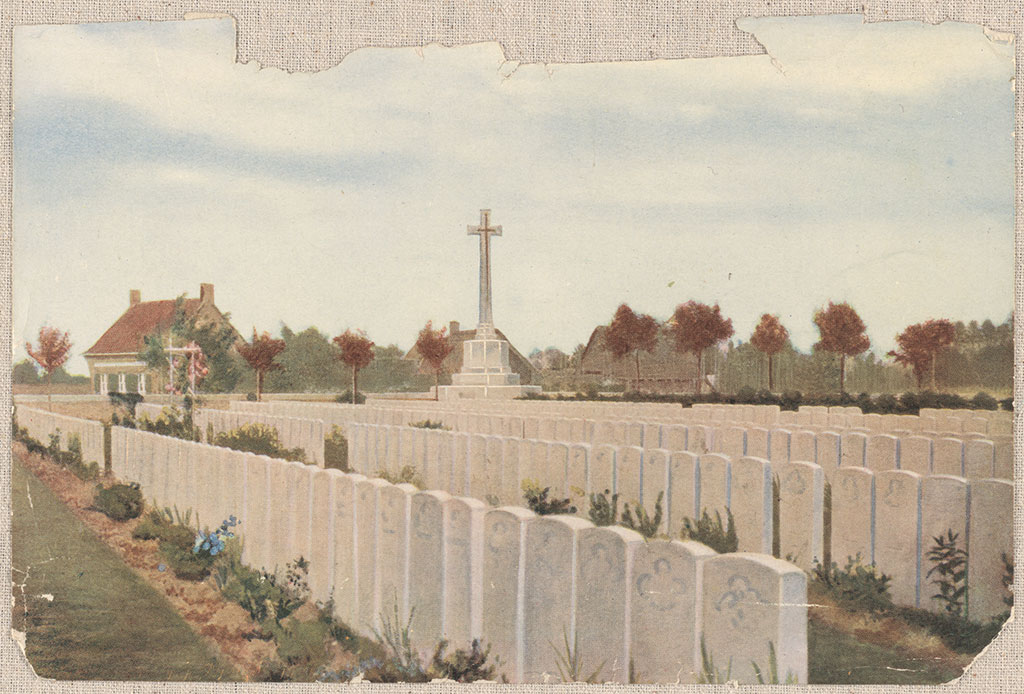 Image of Illustration. Lijssenthock Military Cemetery, Poperinghe, Belgium No date.