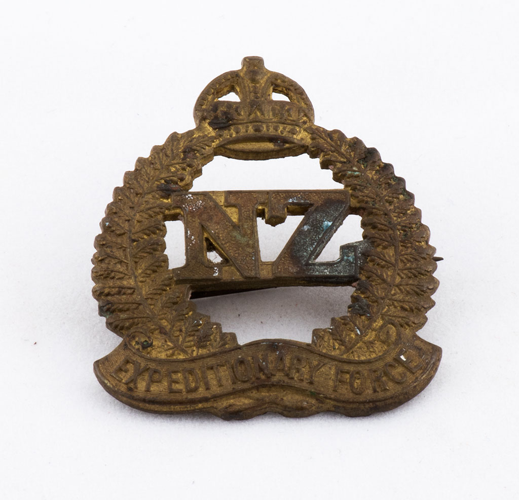 Image of Cap badge, N.Z.E.F ca. 1917