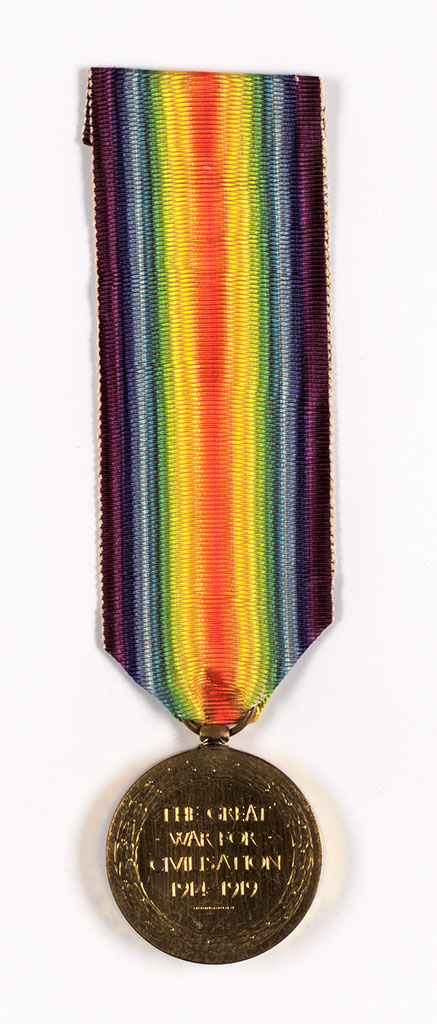Image of Victory Medal, 1914-1919. Reverse. 44004 Rflm. A. Mumford. N.Z.E.F. ca. 1920