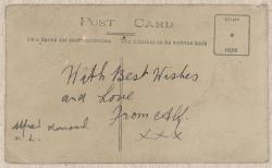 Thumbnail Image of Postcard  -Alfred and Henry Mumford (back)