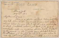 Thumbnail Image of Postcard of soldiers, Sling Camp (back)