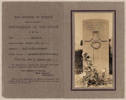 Thumbnail Image of Memorial Card with photograph