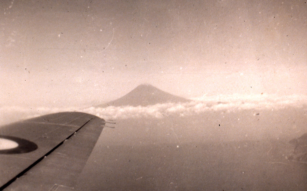 Image of Mt. Fugi on the way back to Korea 1951-1952.