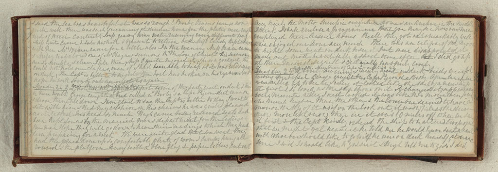 Image of Ship's diary on the Blue Jacket, 1866 1866