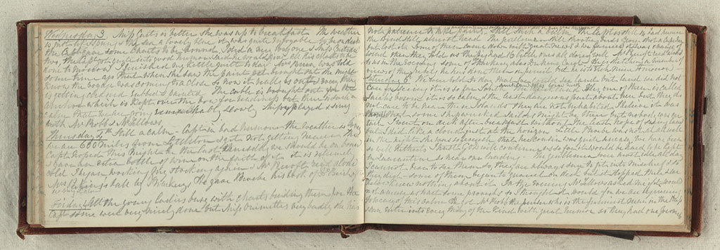 Image of Ship's diary on the Blue Jacket, 1866 1866