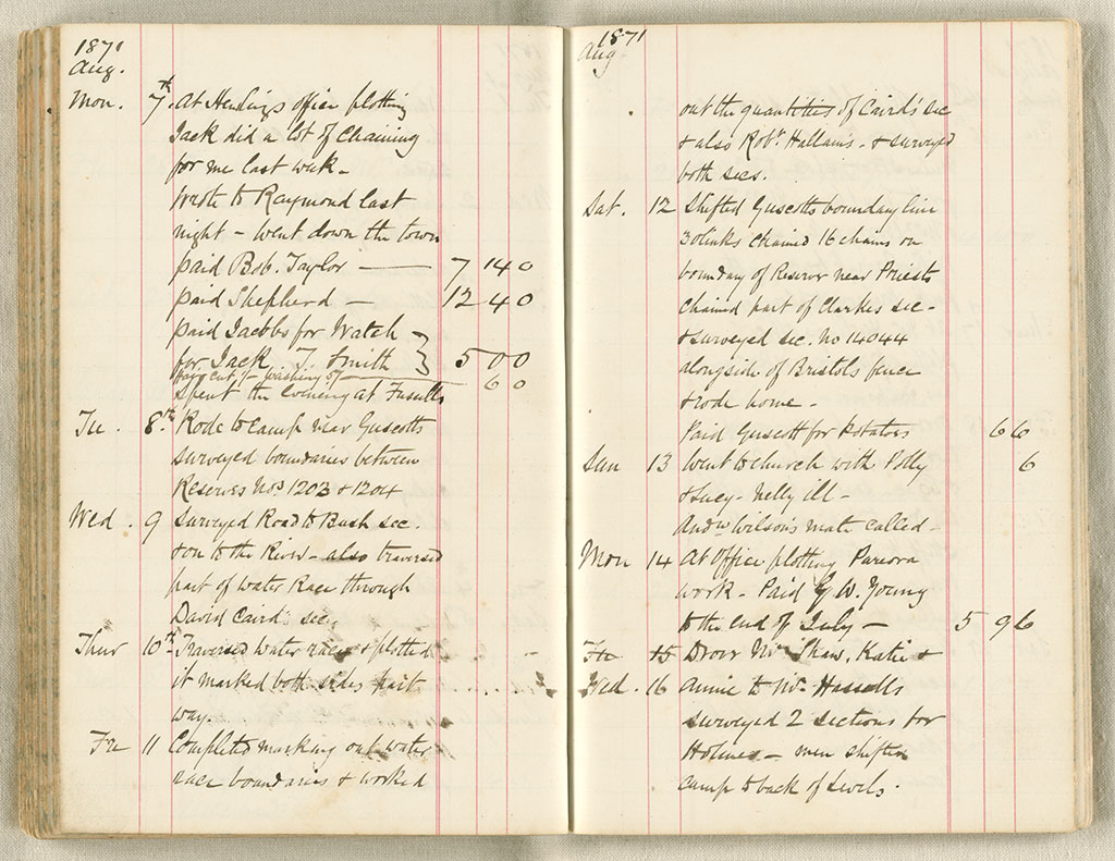 Image of Diary from Mon. Decr. 10th 1866 to Monday Aug. 5th. 1872 1866-1872