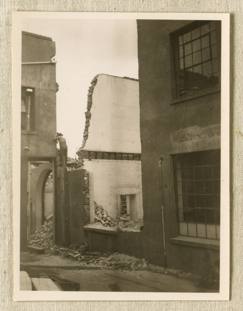 Image of View of demolition from tank stand, 1937 24.8.37