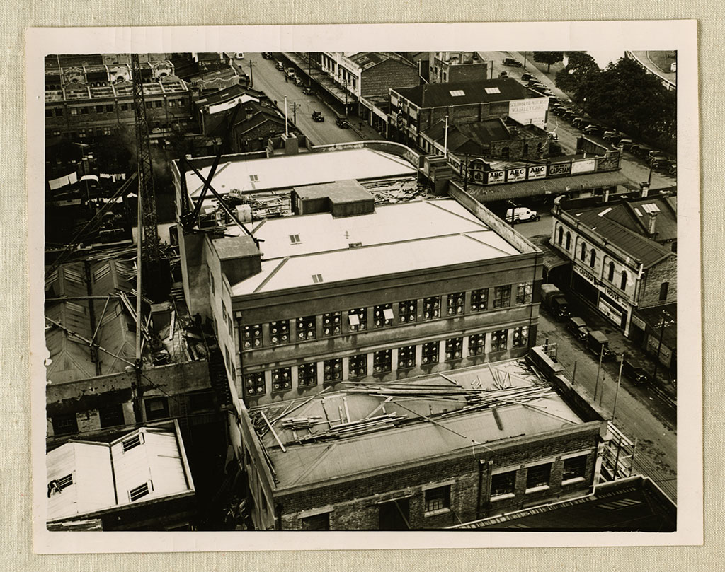Image of M.E.D building, taken from top of destructor chimney, at the time of its dismantling, 1939 [1939]