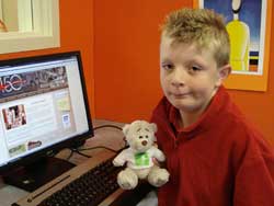 Jayden with the bear