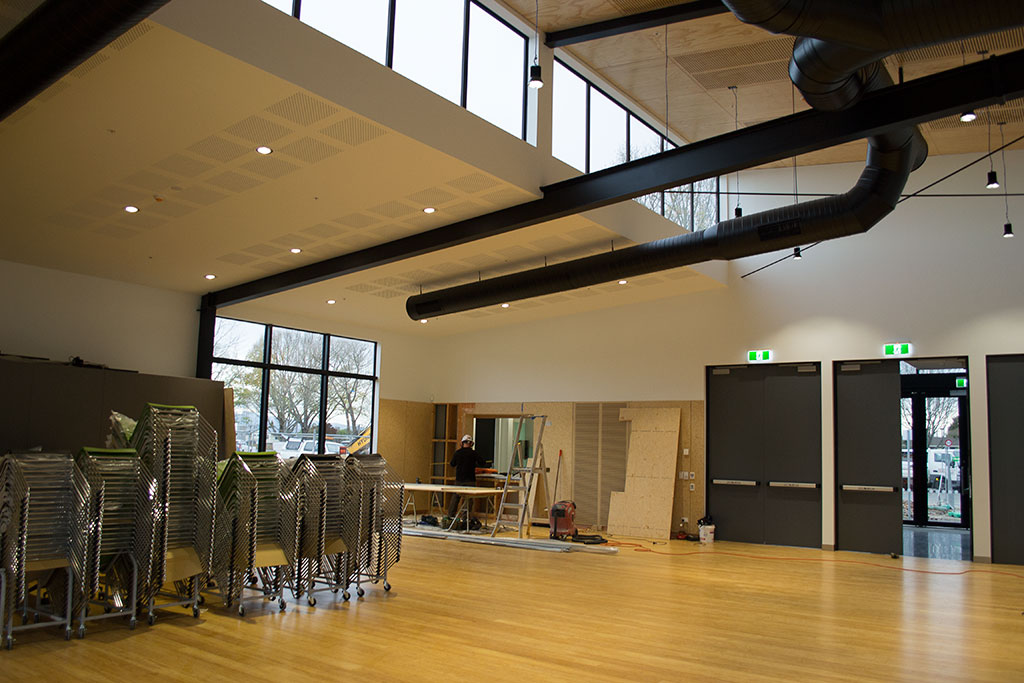 Image of Finishing the new Ōrauwhata : Bishopdale Library before opening Tuesday, 11 July 2017