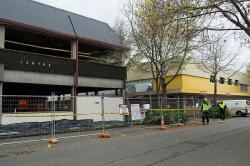 Thumbnail Image of The old Bishopdale Library being prepared for demolition