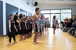 Thumbnail Image of Haka, from a local intermediate school, Ōrauwhata : Bishopdale Library opening