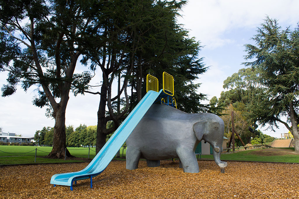 Image of Elephant slide, Bishopdale Park Thursday, 23 March 2017