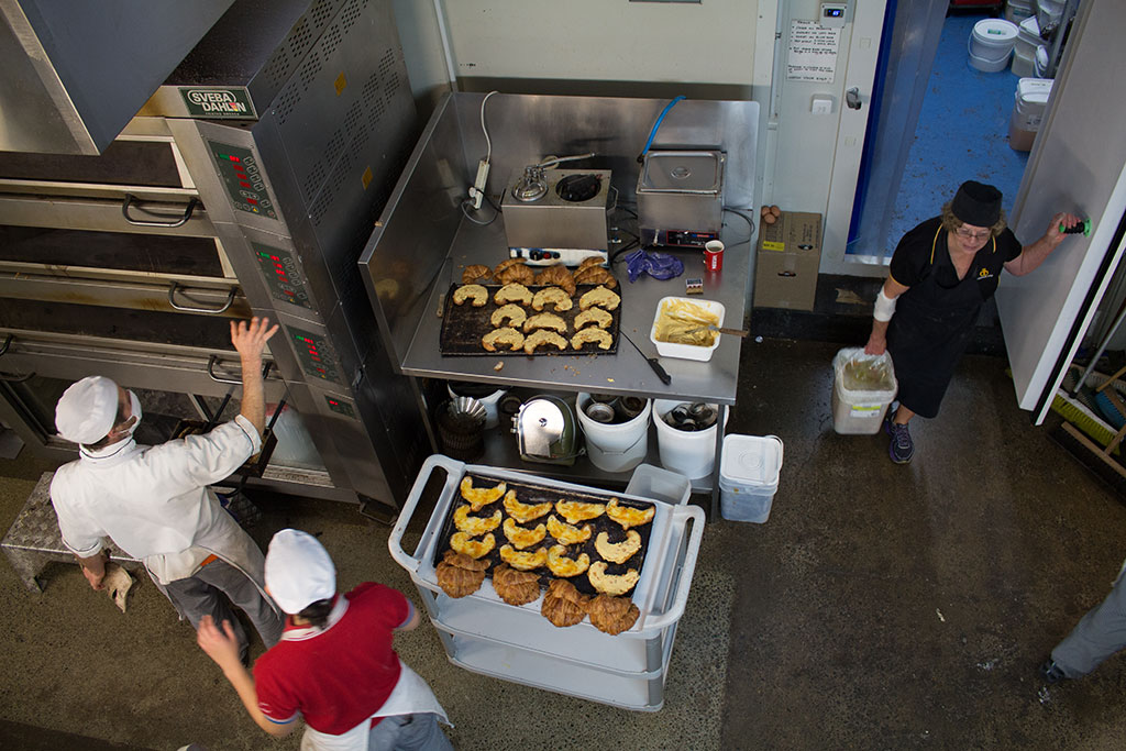 Image of Workers during a morning shift at Copenhagen Bakery Thursday, 18 May 2017