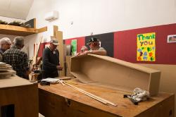 Thumbnail Image of MeNZ Shed members hard at work building coffins