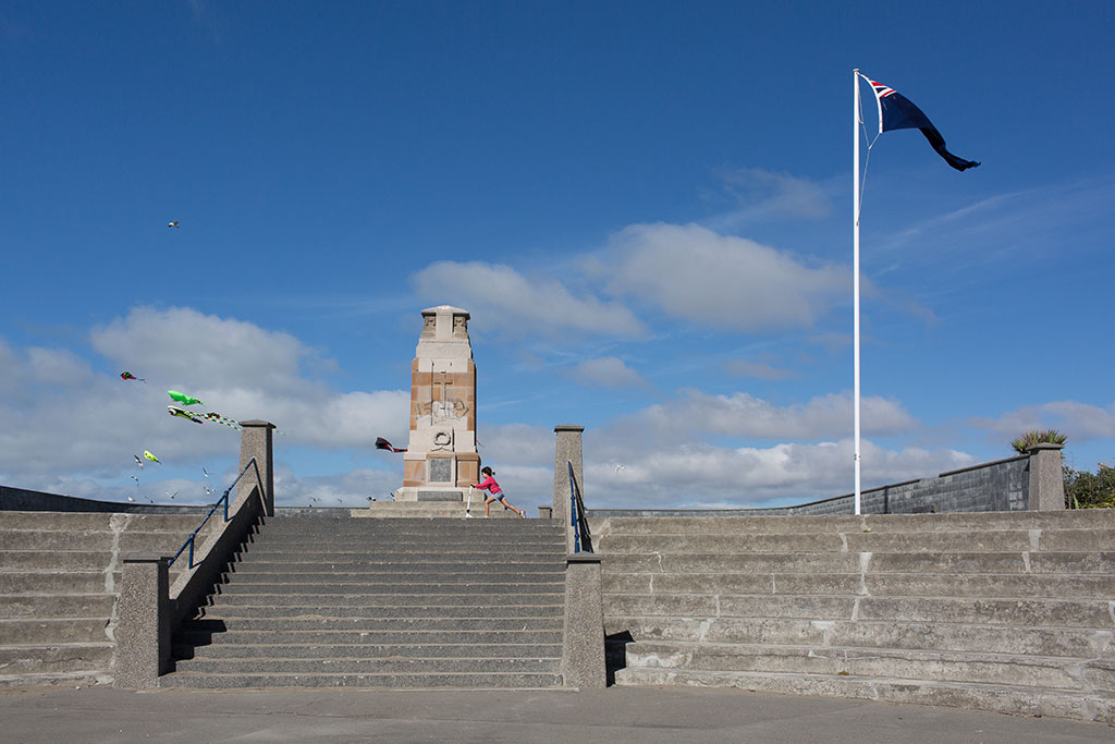 Image of New Brighton war memorial. This memorial is dedicated 