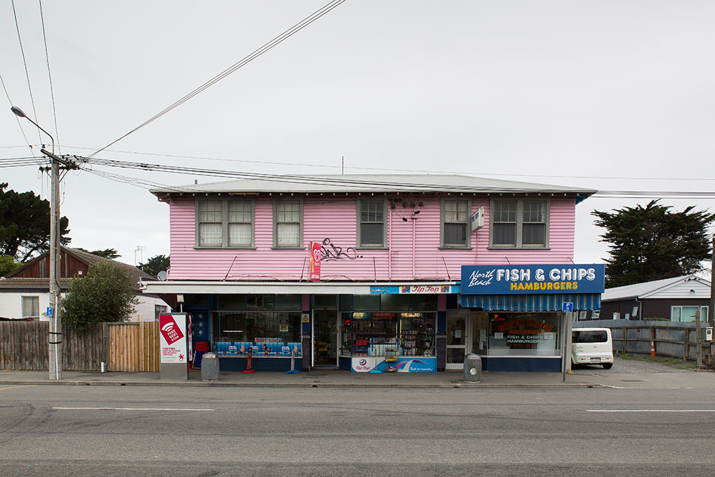 Image of Jenny's Dairy and North Beach Fish and Chips shop. 28-03-2016 4:13 p.m.