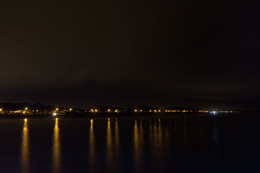 Image of Night view of New Brighton from the pier. 08-04-2016 8:33 p.m.