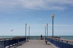 Thumbnail Image of Man walks on the New Brighton Pier