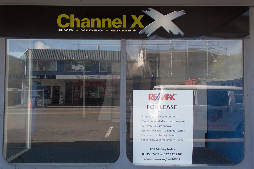 Image of Closed video shop, Channel X, Shaw Avenue, New Brighton. Thursday, 31 March 2016