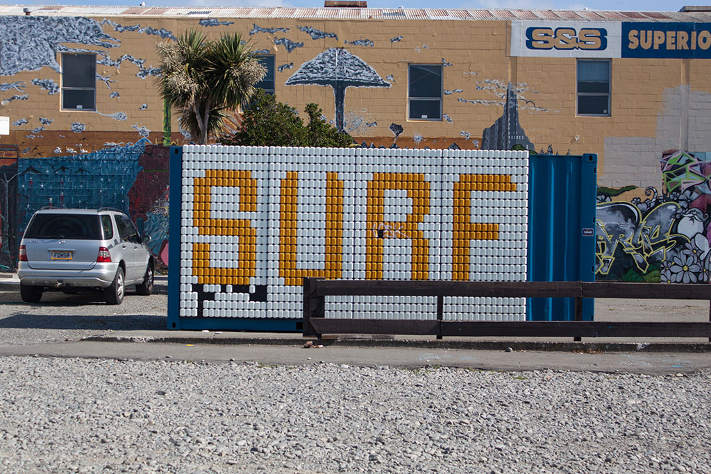 Image of Street art, shipping container, New Brighton Mall. Thursday, 31 March 2016
