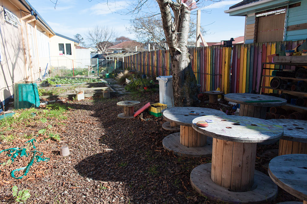 Image of Community vegetable garden, South New Brighton School. Thursday, 28 July 2016