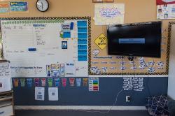 Thumbnail Image of An interactive learning board beside the white board, South New Brighton School