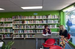 Thumbnail Image of Staff in the temporary new library, New Brighton Mall