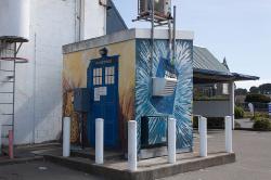 Thumbnail Image of A decorated voltage box, Hawke Street