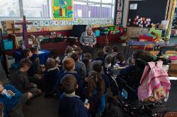 Thumbnail Image of Class in session at New Brighton Catholic School