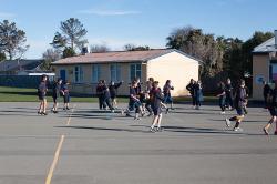 Thumbnail Image of Students exercising at South New Brighton School