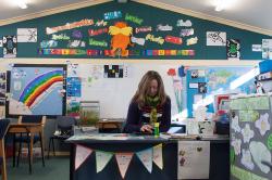 Thumbnail Image of A languages teacher prepares a lesson, South New Brighton School