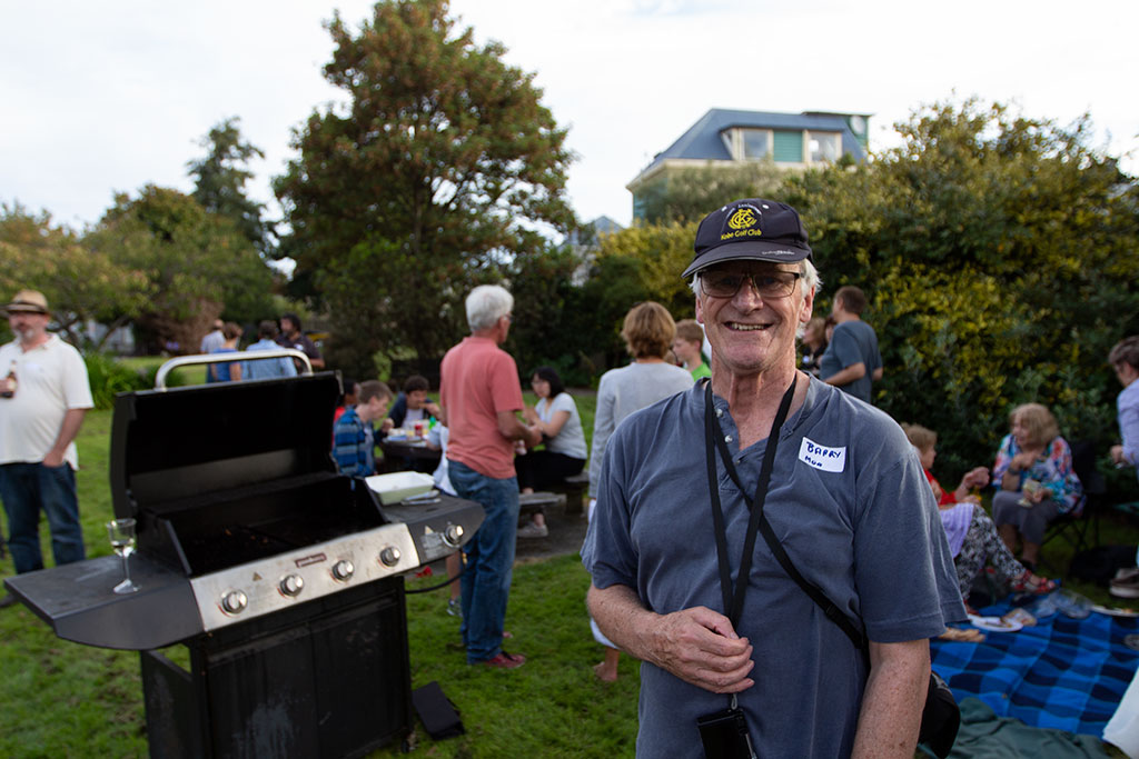 Image of Barry, community barbeque, Moa Reserve. Thursday, 1 March 2018