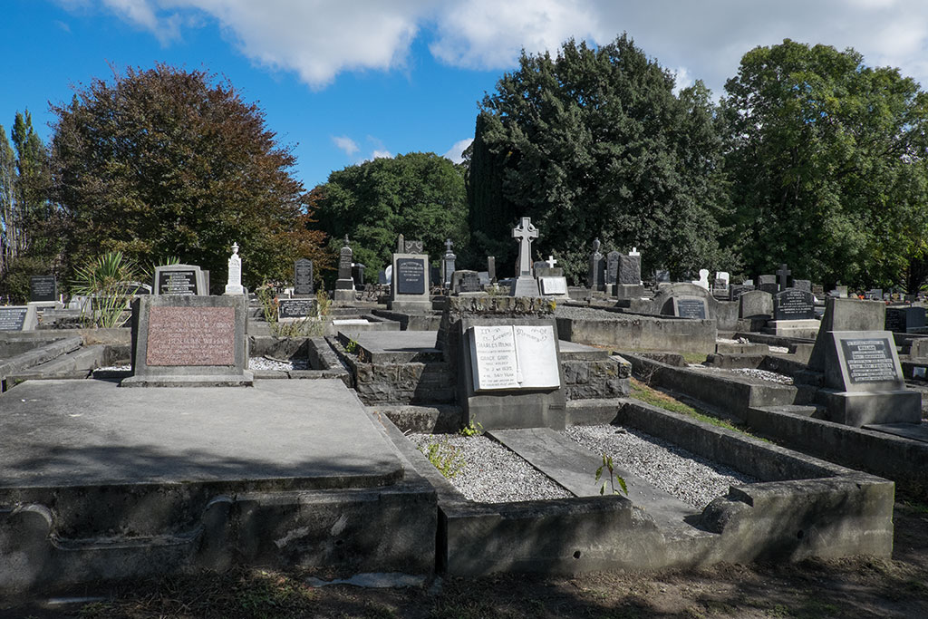 Image of Grave yard behind St Mary's Anglican Church, 329 Halswell Road. 30-03-15 11.55 a.m.