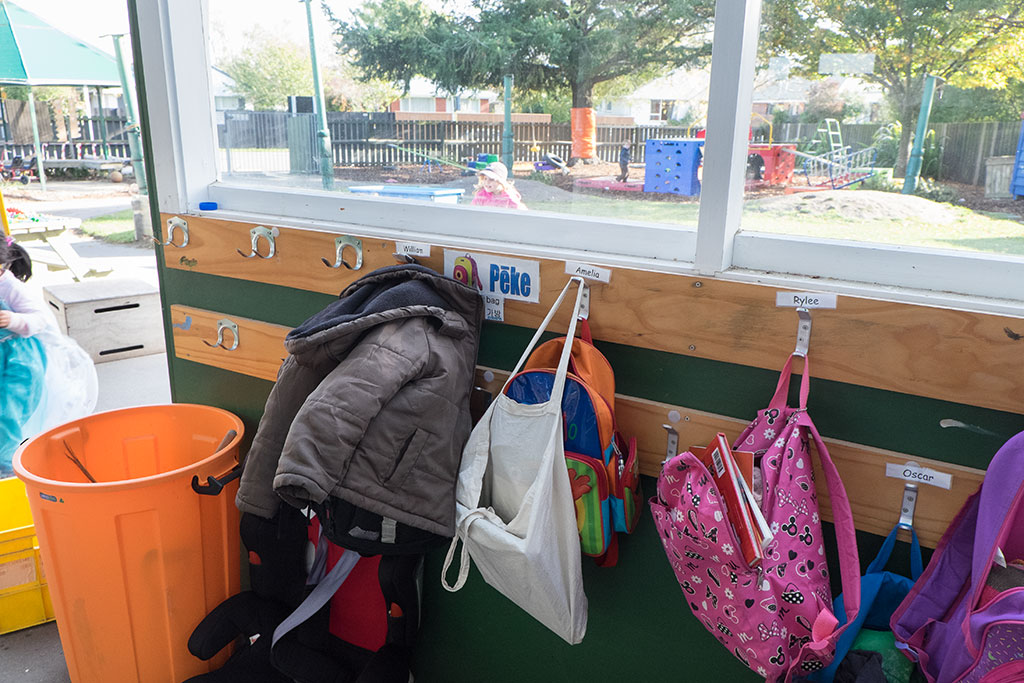 Image of The coat room of Kidsfirst Kindergarten, 134 Wales Street. 18-05-15 11.09 a.m.