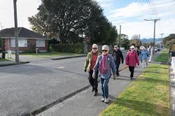 Thumbnail Image of The Halswell Walking Club continue their journey up Checketts Avenue