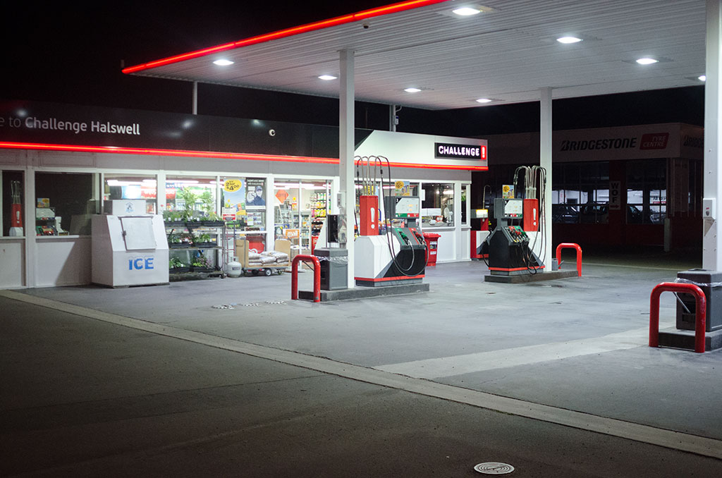 Image of Challenge petrol station, 345 Halswell Road. 17-04-2015 9:44 p.m.